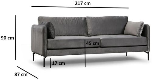 cumpără Canapea Trendy Sino 87x90x217cm (3 locuri) în Chișinău 