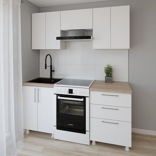 cumpără Mobilă pentru bucatarie Smartex (30043) K2 180сm Alb în Chișinău 