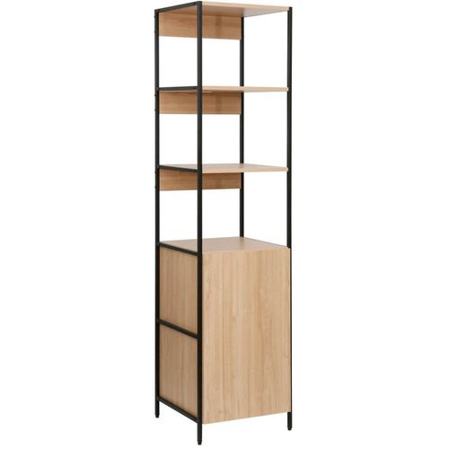купить Офисный стеллаж Deco Lanta M 43x41x176H Oak/Black в Кишинёве 