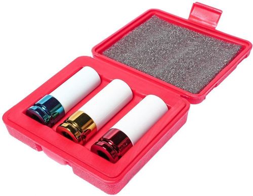 cumpără Set de tubulare, bite, duze JTC JTC-3304 набор 1/2" ударных головок тонкостенных, 17,19,21 мм в пластиковой защите în Chișinău 