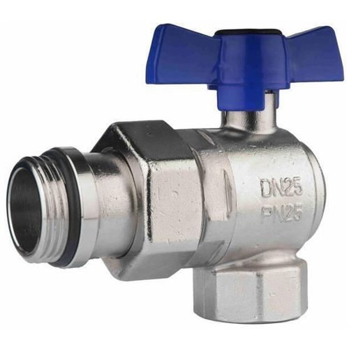 купить Запорная арматура HERZ Robinet bila colt cu olandez 1" (Albastru) cu garn.pentru distrib. (88691) в Кишинёве 