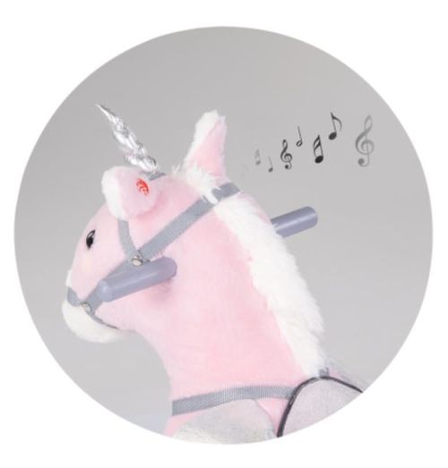 купить Детское кресло-качалка Chipolino RHWL02402PINK Лошадка на колесах Pink в Кишинёве 