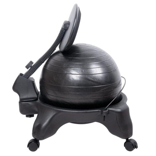 купить Мяч inSPORTline 3655 Fotoliu/scaun cu minge fitness 10970 (135 kg) +suport spate в Кишинёве 