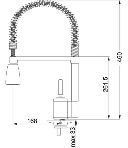 купить Смеситель кухонный Franke 115.0029.591 Joy Cocktail Dus, crom в Кишинёве 