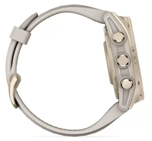 купить Смарт часы Garmin Fenix 8 – 43 mm, Sapphire, Soft Gold with Fog Gray (010-02903-11) в Кишинёве 