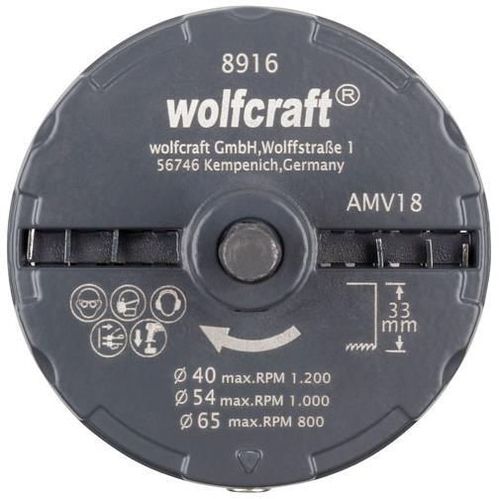 cumpără Set de tubulare, bite, duze Wolfcraft Carota pentru plafoniere 40.54.65mm 8916000 în Chișinău 