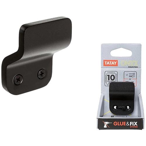 cumpără Cârlig baie Tatay 52125 Cuier pentru baie Onyx 5.2x4x2.5cm negru în Chișinău 