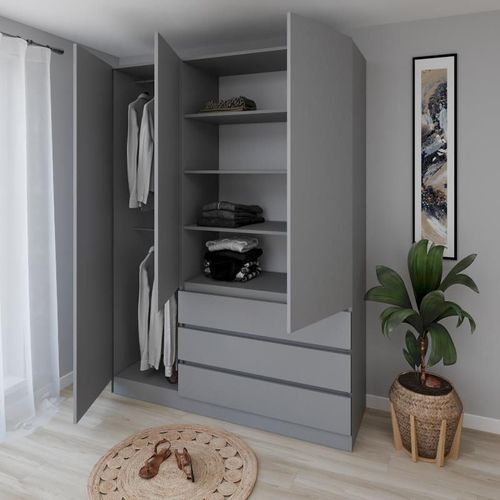 купить Шкаф Smartex (15882) N15 140cm Grafit в Кишинёве 