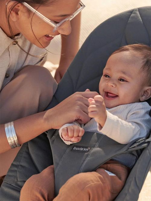 cumpără Leagăn pentru bebeluși BabyBjorn 006126A Bliss Anthracite, Bumbac în Chișinău 