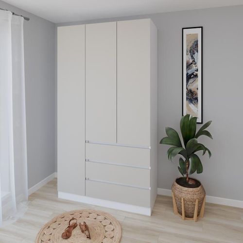 купить Шкаф Smartex (15870) N15 120cm Alb+Kashemir в Кишинёве 