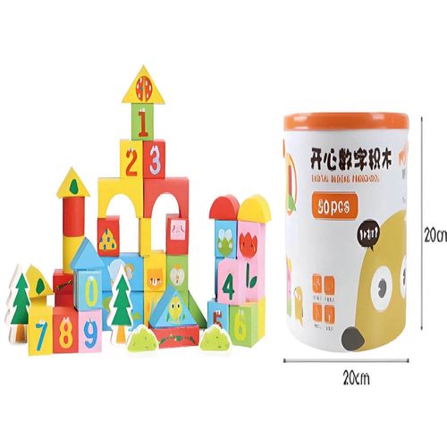 cumpără Set de construcție Tooky Toy R13 /32 (09021) constructor din lemn 50elem în Chișinău 