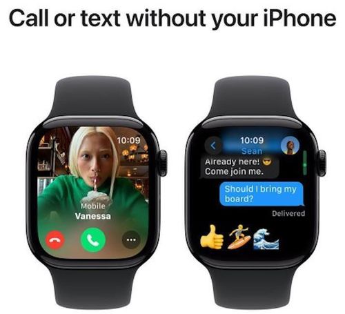 cumpără Ceas inteligent Apple Watch Series 10 GPS 42mm Jet Black Aluminium Case with Black Sport Band - M/L MWWF3 în Chișinău 