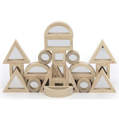 купить Конструктор Viga 44562 Constructor din lemn cu inserții de oglindă, 24 elem. в Кишинёве 