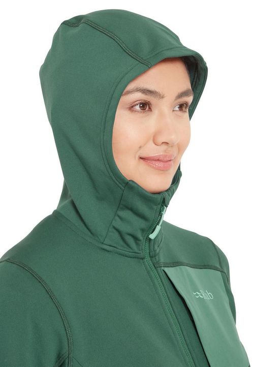 cumpără Îmbrăcăminte sport Rab Jacheta dame Superflux Hoody Green Slate 12 (QFG-14-GNS-12) în Chișinău 