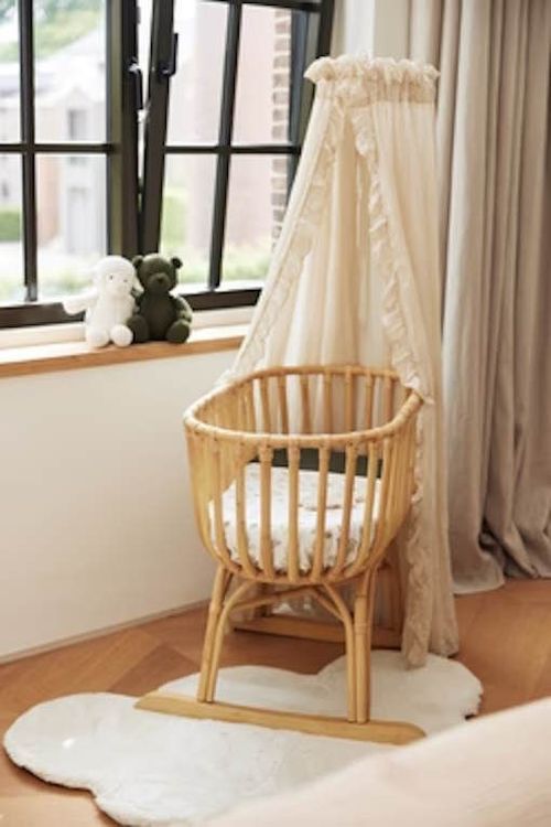 cumpără Pătuț Jollein 002-001-66081 Voal baldachin Vintage Ruffle Nougat, 155 cm în Chișinău 