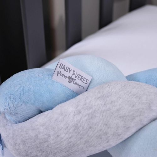 купить Бортик для кроватки Veres 154.02.3 Бампер-коса Blue Grey 120x15 в Кишинёве 