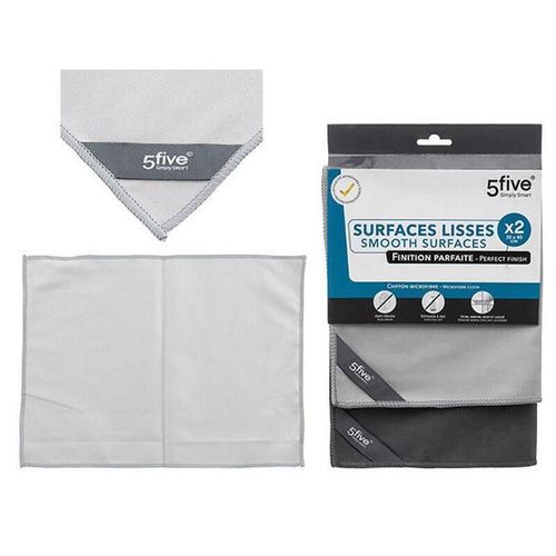 купить Аксессуар для уборки 5five 51991 Набор тряпок микрофибра Cleaning 30х40cm, 2шт в Кишинёве 