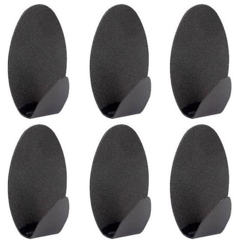 cumpără Cârlig baie Sepio 7519 Set cârlige 6 buc ovale negre în Chișinău 