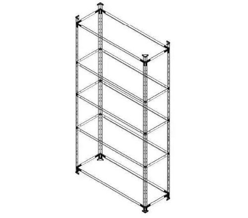 cumpără Raft de depozitare Nex Home Raft metalic Elegant 1840x950x440 mm, 5 rafturi metal, antracit în Chișinău 