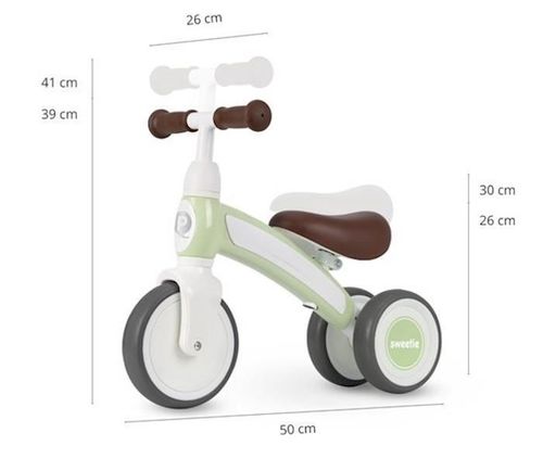 купить Велосипед Qplay Sweetie Mint Green (беговел) в Кишинёве 