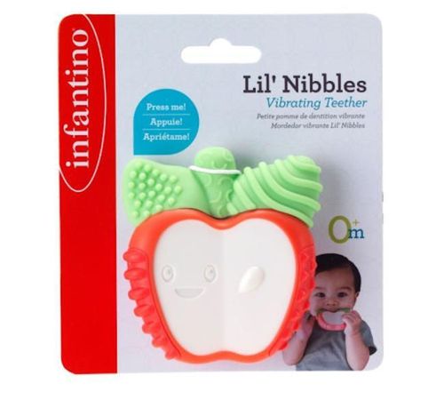 cumpără Iinel dentiție Infantino 316638 Lil nibbles vibrating teether apple în Chișinău 