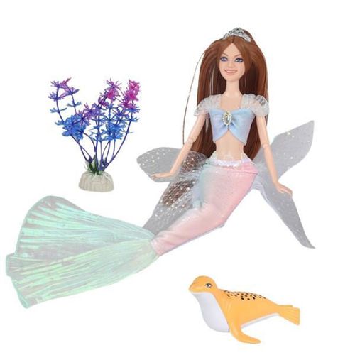 купить Кукла Essa QJ137A Păpușa Emily Sirena cu animaluț de companie de mare в Кишинёве 