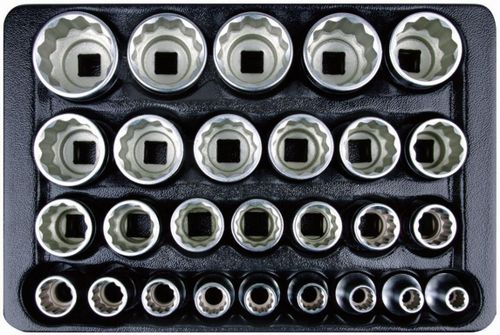 cumpără Set de tubulare, bite, duze King Tony 4057MR набор торцевых головок 12гр. 8-36мм 1/2" 27 пр. în Chișinău 