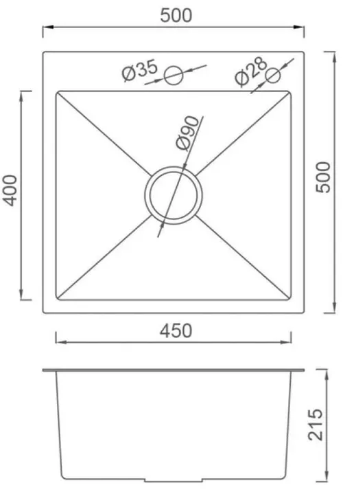 cumpără Chiuvetă bucătărie Gappo GS5050-6 NEAGRA în Chișinău 
