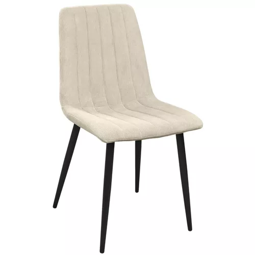 купить Стул Deco DC-90 BGF166-2 Beige Velvet+Black Legs в Кишинёве 