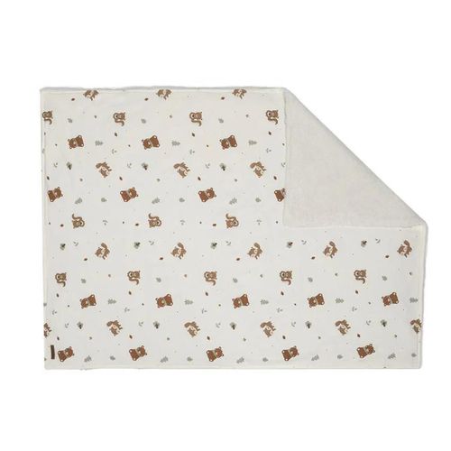 cumpără Lenjerie de pat pentru copii Premaman PCIEZ0-ECR-UNQ Paturica pe 2 parti King of Forest Ecru, 80x110cm în Chișinău 