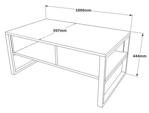 купить Журнальный столик Trendy ML34-A 100x44x59cm в Кишинёве 