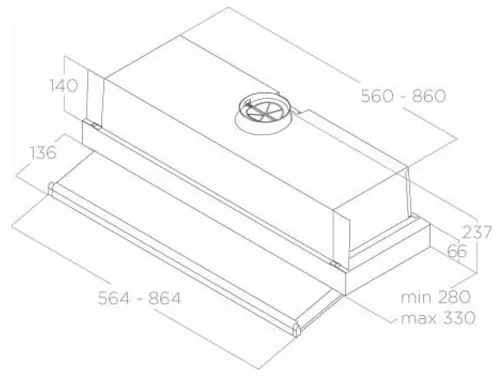 купить Вытяжка Elica CIAK 2.0 S GR/A/60 в Кишинёве 