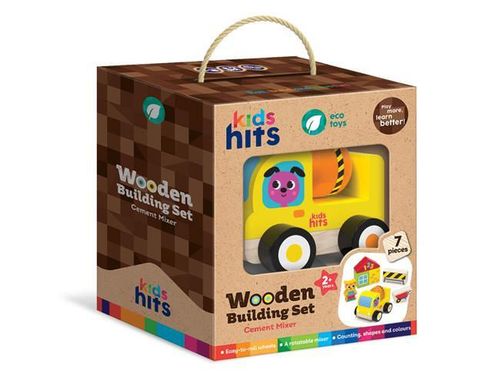 купить Игрушка Kids Hits KH20/017 Деревянный набор конструктор Cement mixer в Кишинёве 