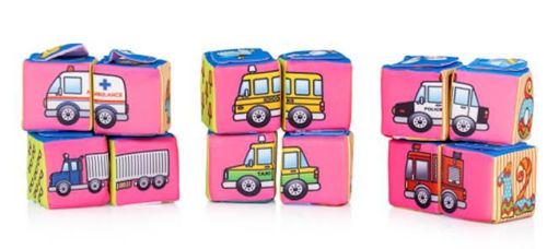 cumpără Jucărie Chipolino PWCUB02501M Кубики Мягкие 12шт în Chișinău 