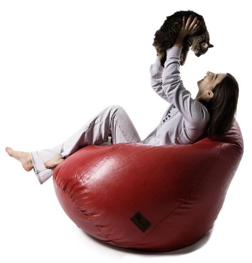 cumpără Fotoliu BeanBag Because Original Red (95x95x120cm) în Chișinău 