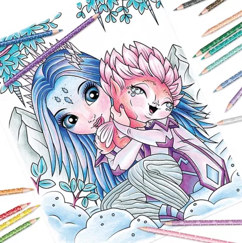 купить Набор для творчества Nebulous Stars 11138 Carte de colorat 60 de pagini в Кишинёве 