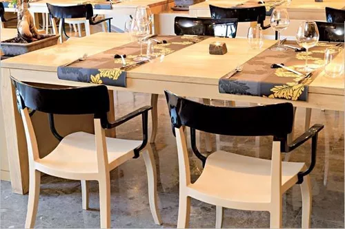 купить Стул Papatya Hera-K - seat beige / back black в Кишинёве 