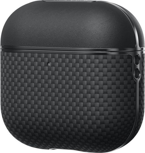 cumpără Husă pentru căști Pitaka Aramid Fiber Magnetic Case AirPods Pro 2 Black/Gray (APM2401) în Chișinău 