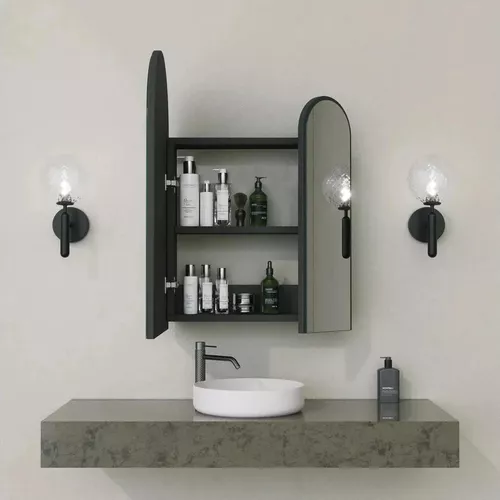 купить Зеркало для ванной Trendy Cabinet Classe-Negru в Кишинёве 