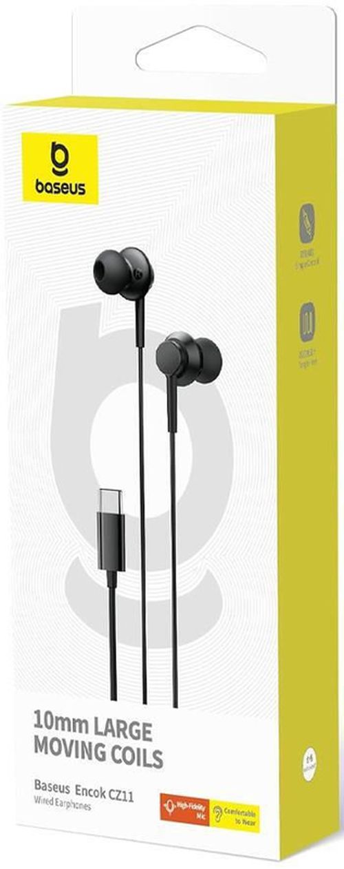 cumpără Căști cu fir Baseus A00164300113-Z1 Encok CZ11, Black în Chișinău 