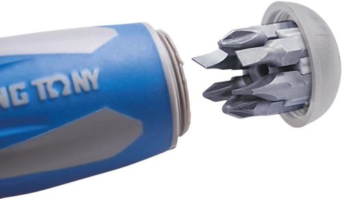 купить Отвёртка King Tony 32808MR отвёртка с трещоткой 45 зубьев с битами, 8 пр. в Кишинёве 