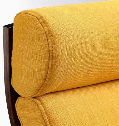 cumpără Fotoliu Ikea Poang (Maro/Skiftebo Galben) balansoar în Chișinău 