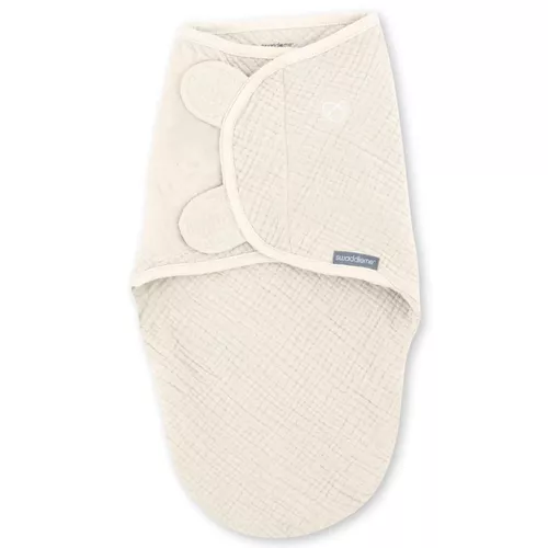 купить Аксессуар для пеленания Bright Starts 17386-003 Ingenuity SwaddleMe din muselina, 0-3 luni, 1.5 TOG, Cream в Кишинёве 