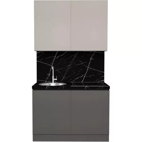 cumpără Mobilă pentru bucatarie ArtFlame GOLA Cream/Stone Grey (1.2 m.l.) în Chișinău 