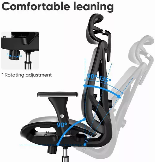 купить Офисное кресло Deli KF232J, сетка, черное в Кишинёве 