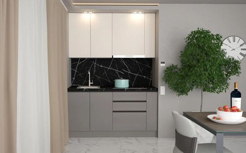 купить Мебель для кухни ArtFlame GOLA Cream/Stone Grey (1.6 m.l.) в Кишинёве 