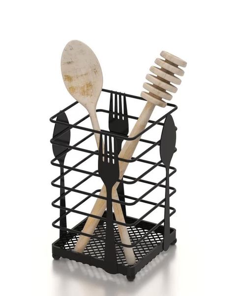 купить Аксессуар для кухни Teknotel MG070 Suport lingura metal negru в Кишинёве 