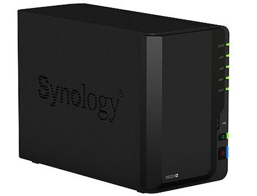 купить Synology DiskStation DS220+, 2-bay NAS Server for Home to Business, Intel Celeron J4025 DualCore 2.9GHz, 2GB DDR4, 2 x 3.5" or 2.5" SATA3, 2xUSB 3.0, 2xGigabit LAN (retelistica NAS pentru HDD/сетевой дисковый накопитель для HDD) в Кишинёве 