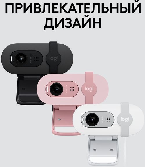 купить Веб-камера Logitech Brio 100 Full HD Rose в Кишинёве 