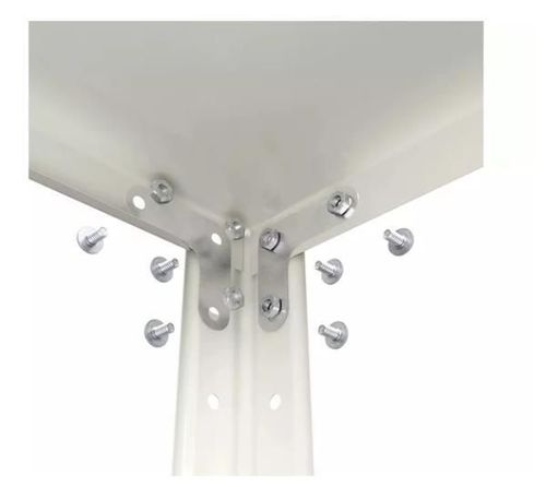 cumpără Raft de depozitare Nex Home Raft metalic Elegant 1840x950x440 mm, 5 rafturi metal, white în Chișinău 